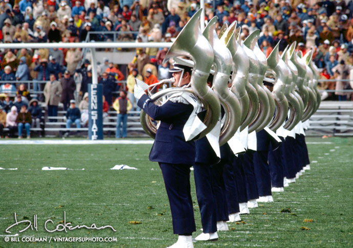 blue band tuba players 1980