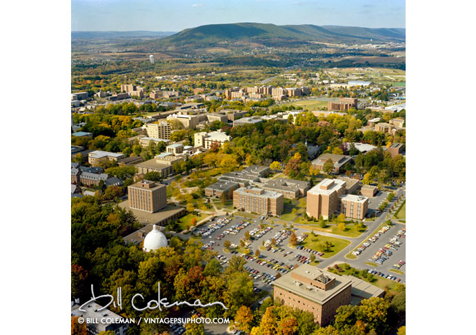 aerial view of university park campus 1978