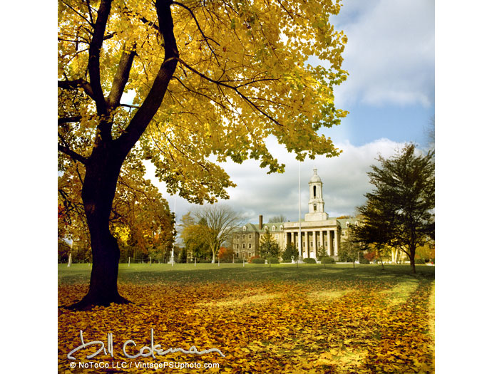 old main in fall